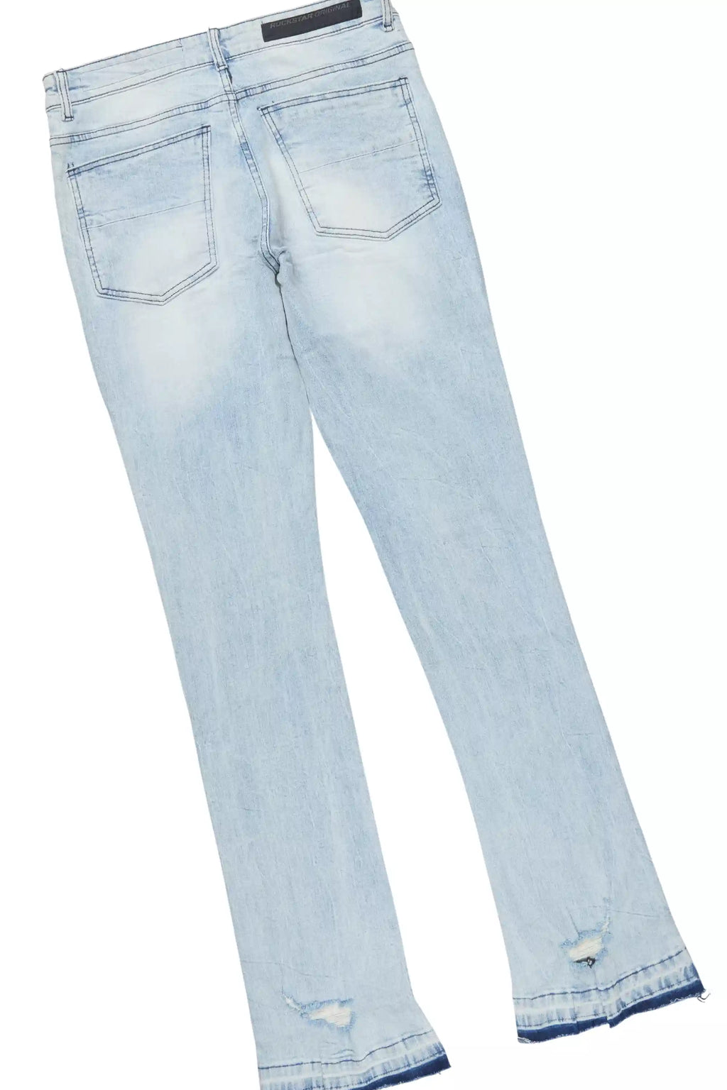 Deiter Red Oversized T-Shirt/Stacked Flare Jean Set