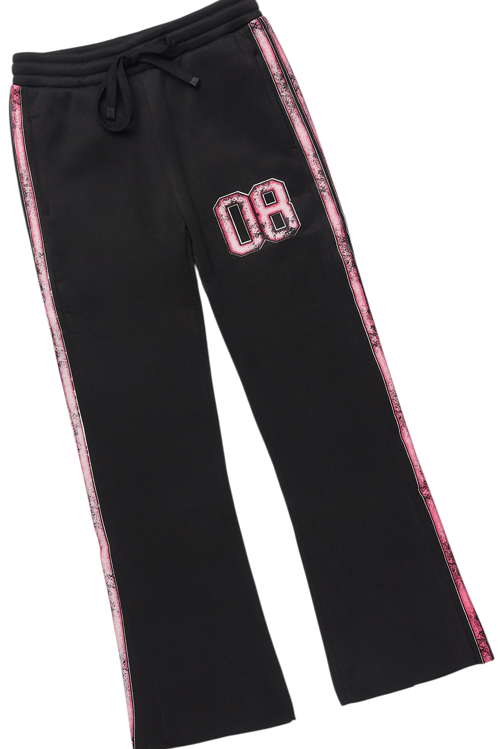 Girls Azella Black Jersey Stacked Set