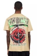 Kilshot Romance 2.0 Beige Oversized Graphic T-Shirt