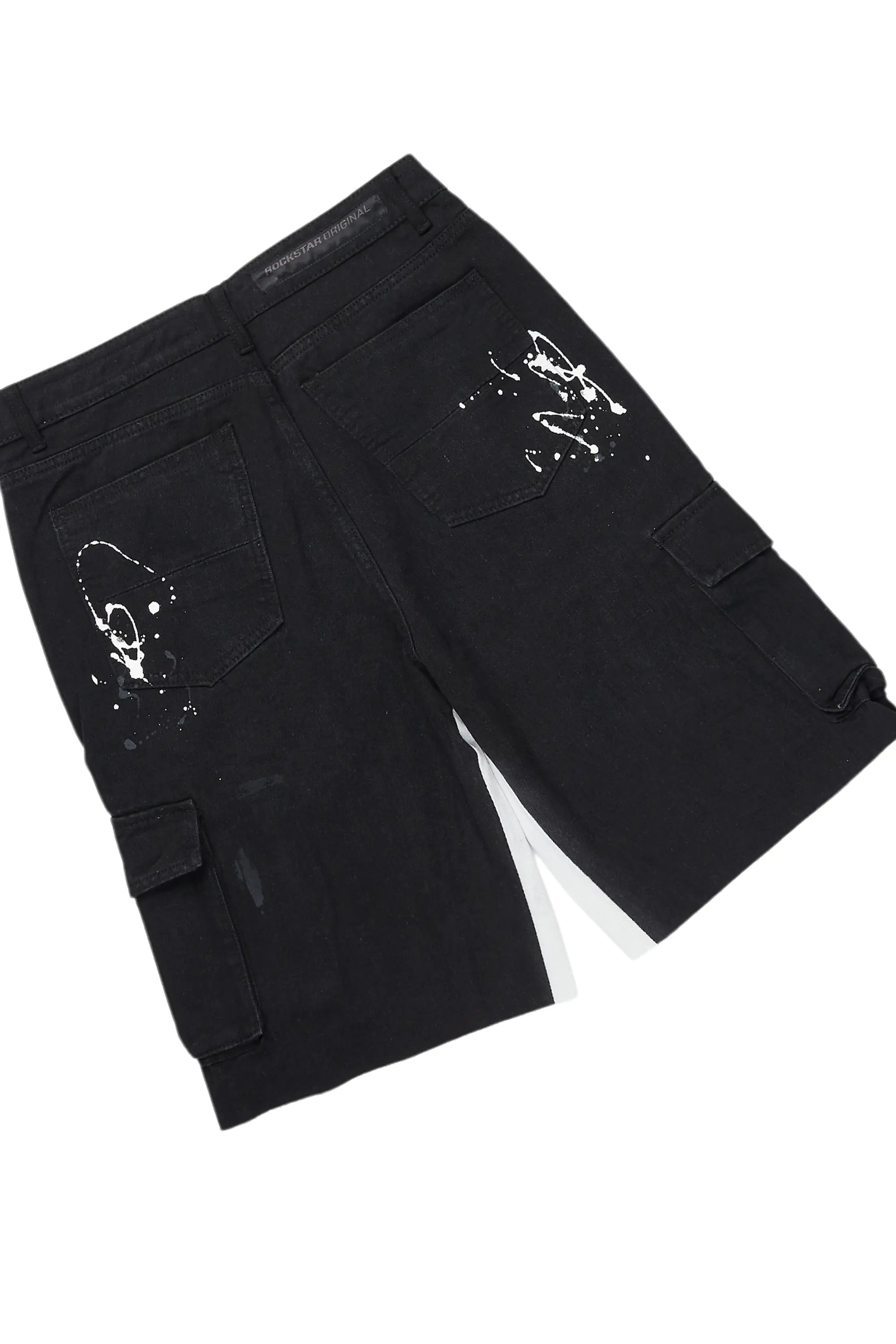 Amos Black T-Shirt/Denim Short Set
