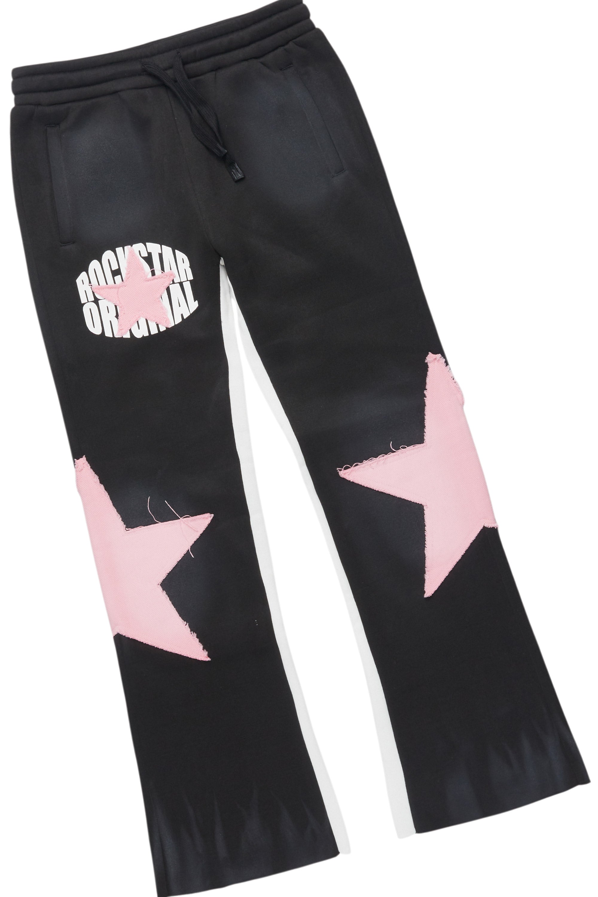 Girls Khaly Black/Pink Track Set