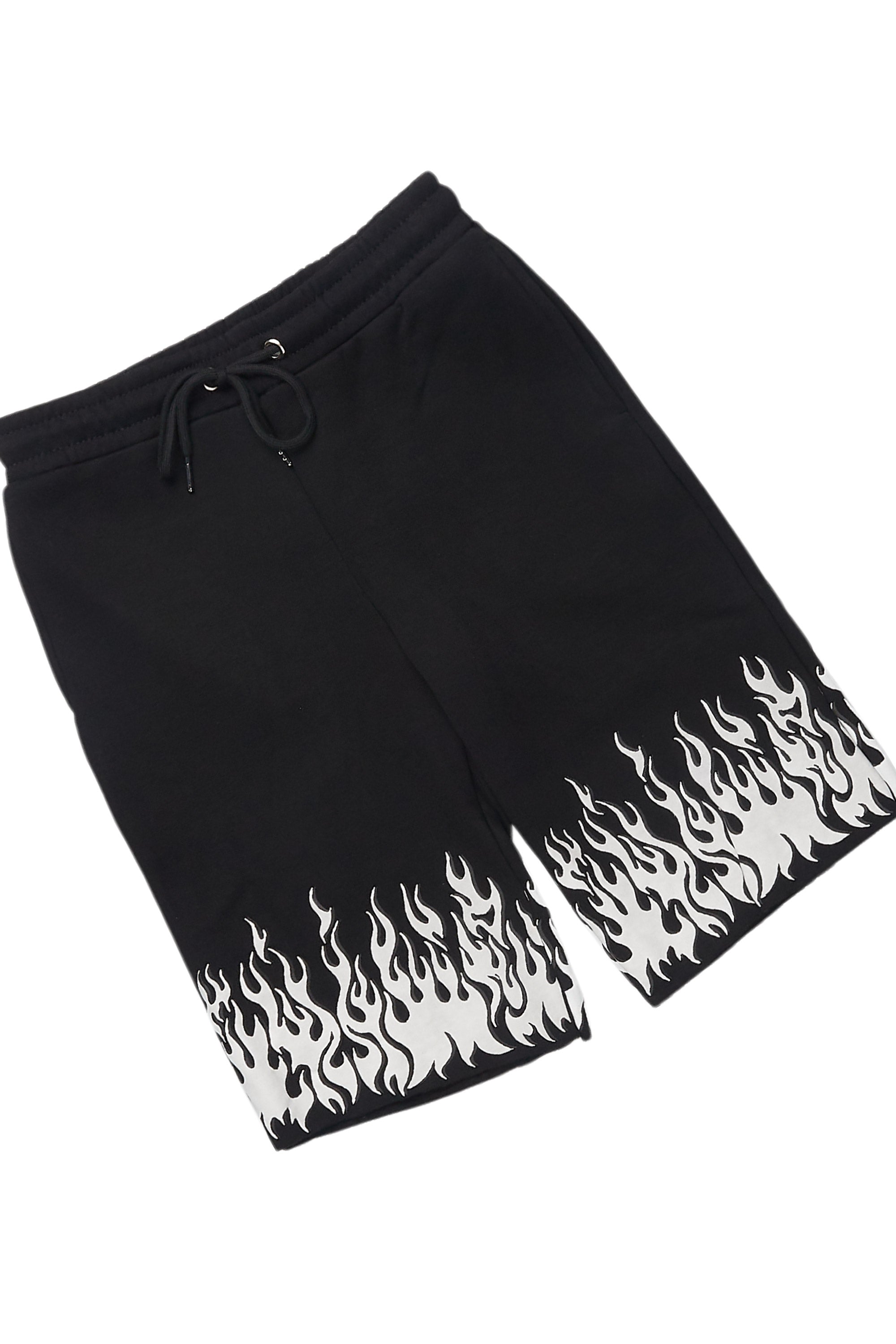 Boys Bubble Black T-Shirt/Short Set