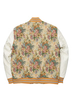 Doron Beige Tapestry Varsity Jacket