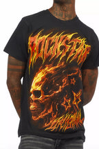 Nelz Black Graphic T-Shirt