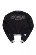 Beunca Black Rhinestone Varsity Jacket