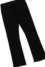 Girls Xylia White T-Shirt/Stacked Flare Jean Set