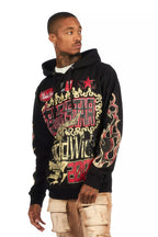 Deangelo Black/Red Graphic Hoodie