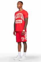 Members Red T-Shirt/Short Set
