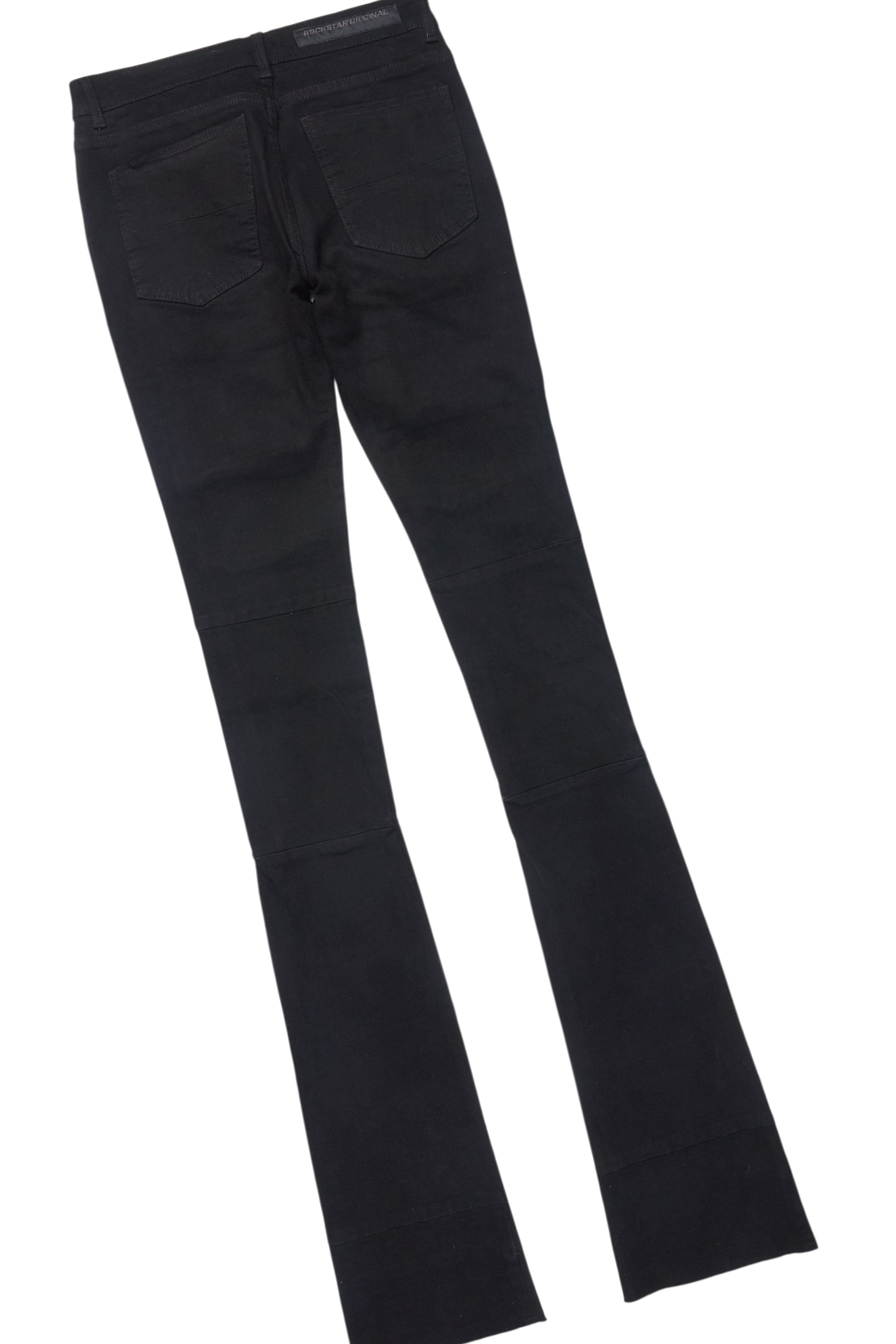 Fields Black T-Shirt/Nello Painted Super Stacked Flare Jean Set