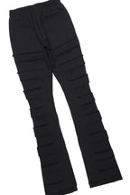 Emilio Black T-Shirt/Stacked Flare Track Set