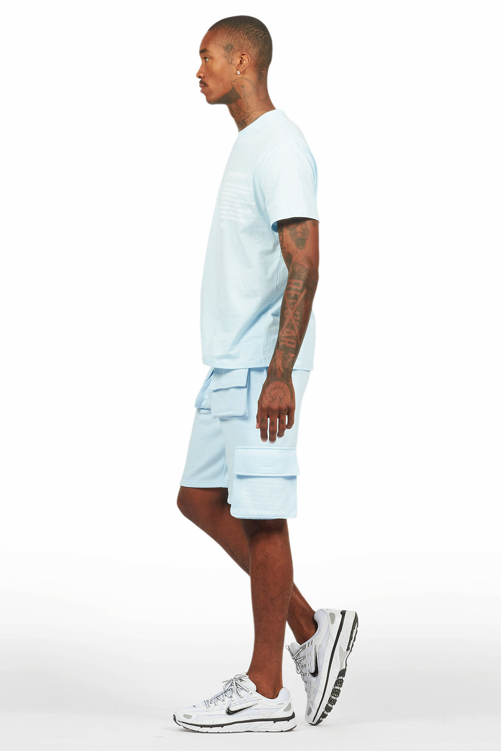 Jash Baby Blue/White Short Set