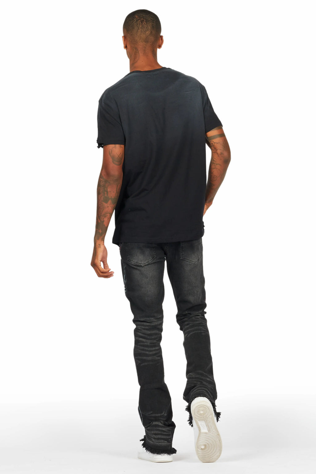 Lemar Black Oversized Graphic T-Shirt