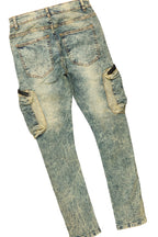 Hard Life Beige T-Shirt Slim Fit Cargo Jean Bundle