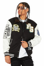 Rush Black/White Varsity Jacket