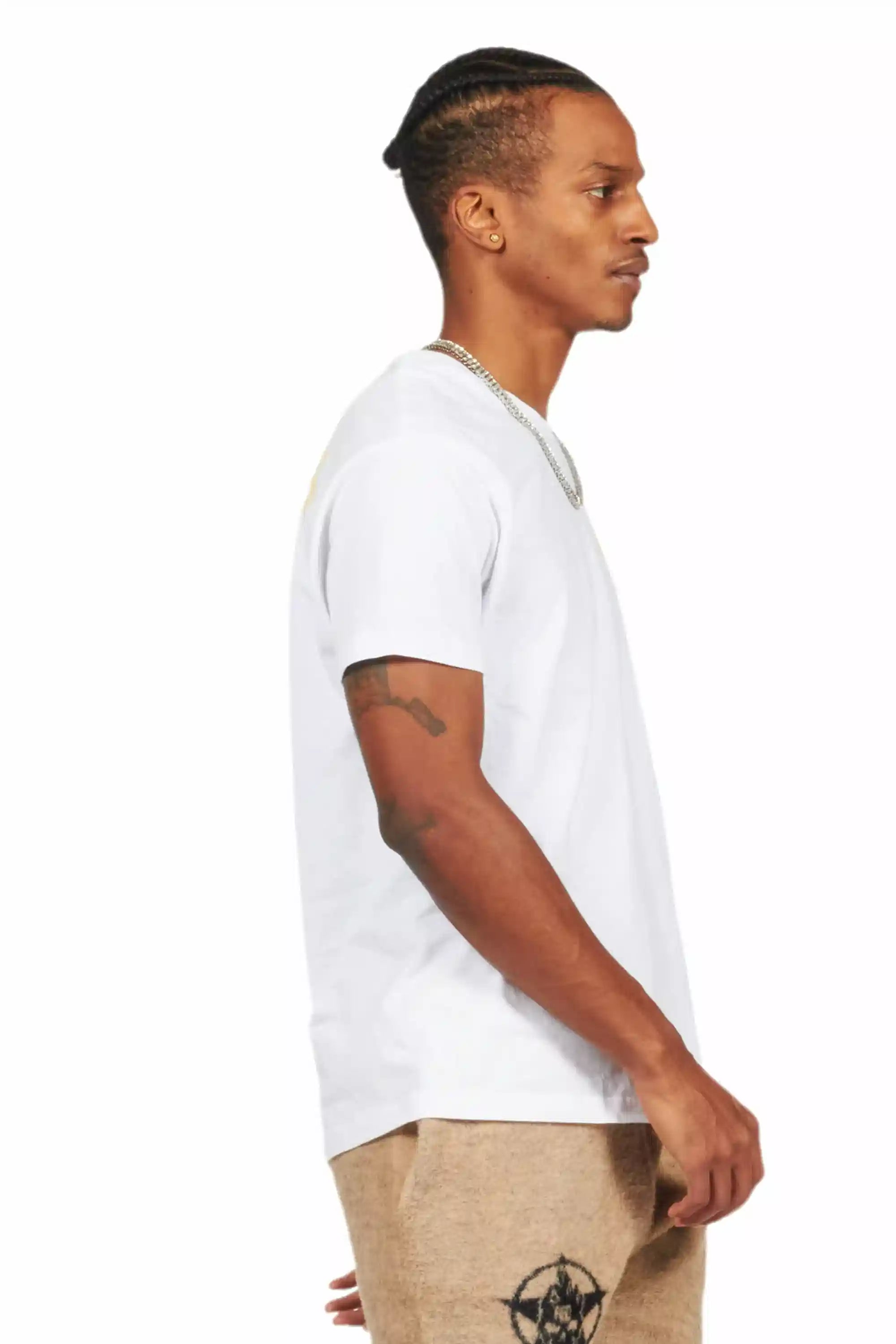 Lake White/Beige Graphic T-Shirt