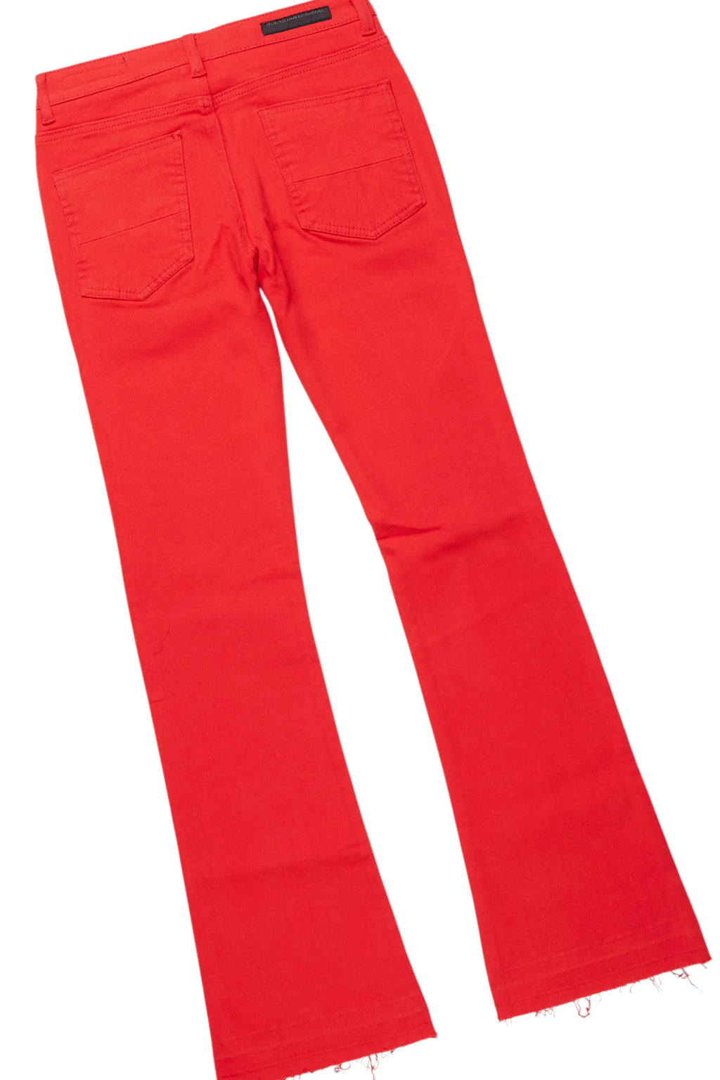 Boys Sana Red T-Shirt/Dag Stacked Flare Jean Set