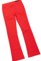 Boys Sana Red T-Shirt/Dag Stacked Flare Jean Set