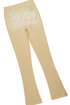 Darrin White/Beige T-Shirt/Stacked Flare Track Set