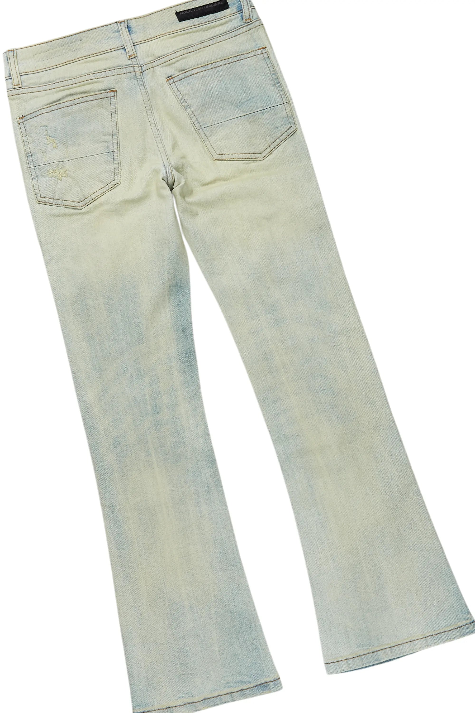 Boys Soweto Navy Hoodie/Stacked Flare Jean Set