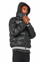 Achim Black Graphic Puffer Jacket