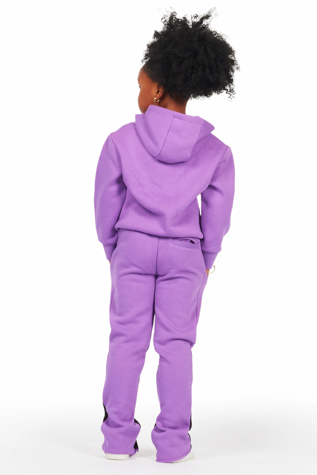 Girls Rayna Purple Stacked Pant Set