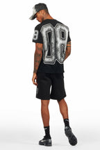 Fields Black/Grey T-Shirt Short Set