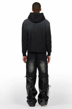 Bubble Black Graphic Hoodie