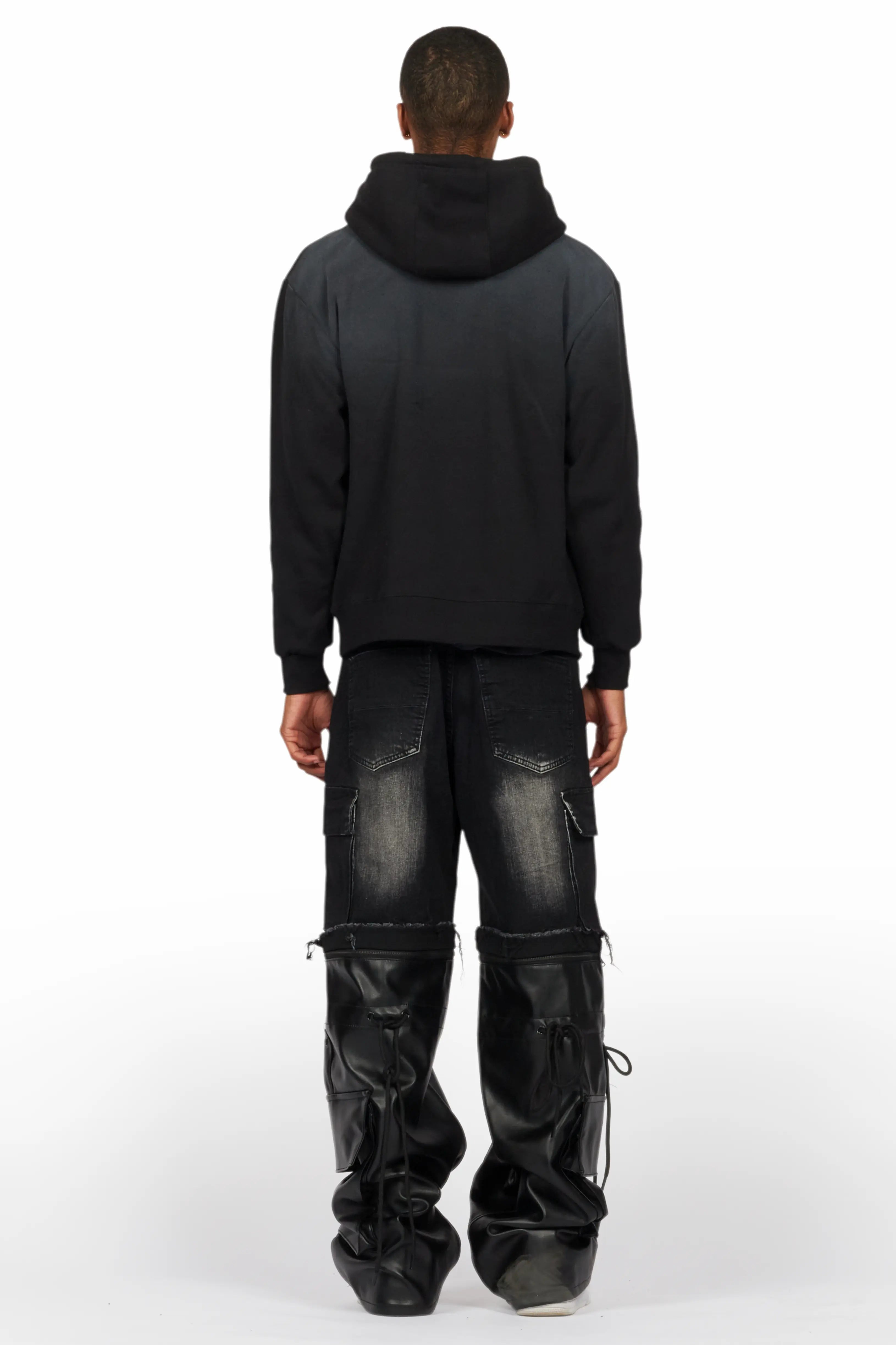 Bubble Black Graphic Hoodie