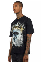 Blaise Black Graphic Rhinestone T-Shirt