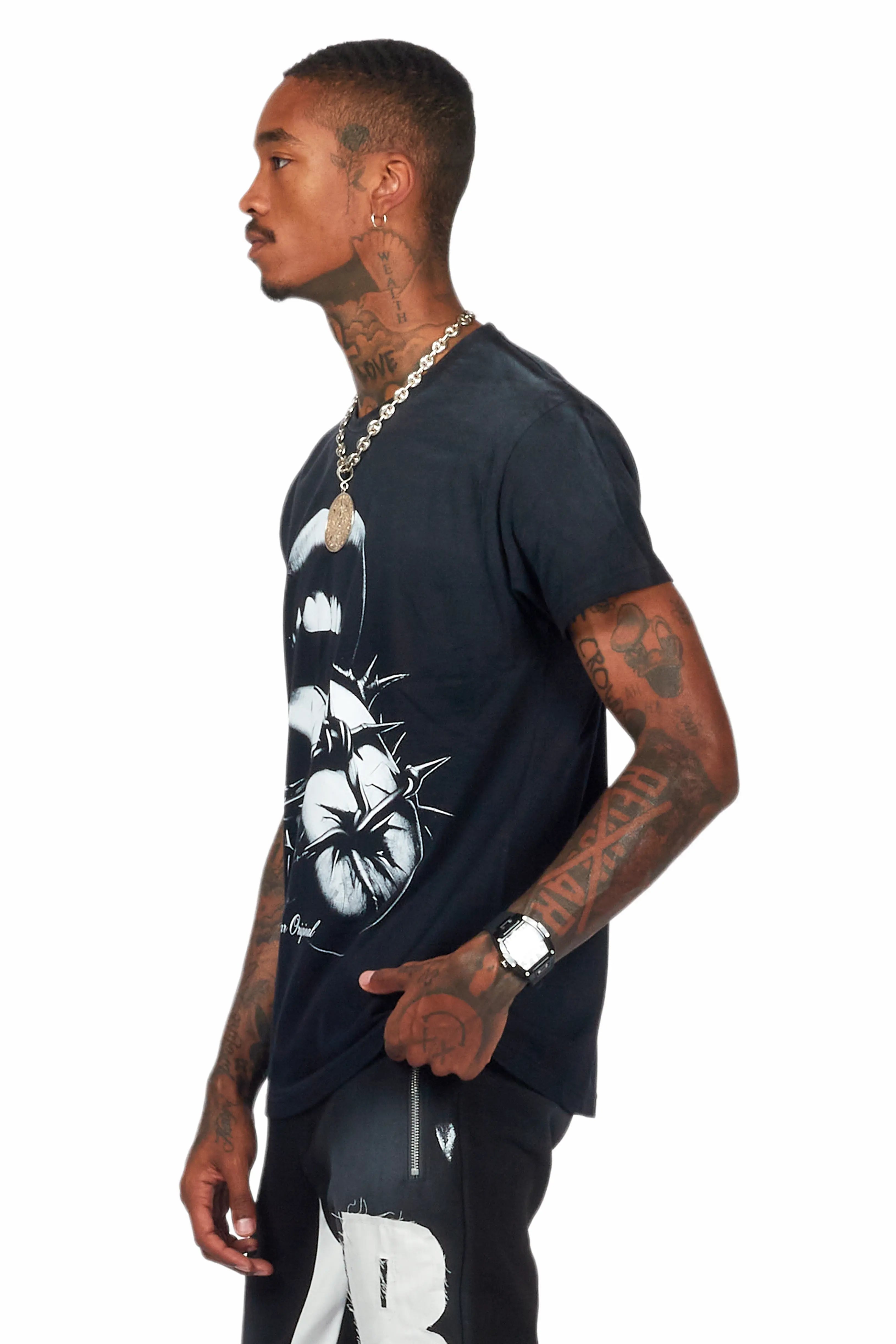 Schmear Black Graphic T-Shirt