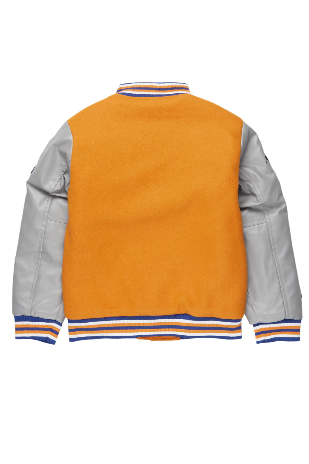 Boys Shexter Orange Varsity Jacket