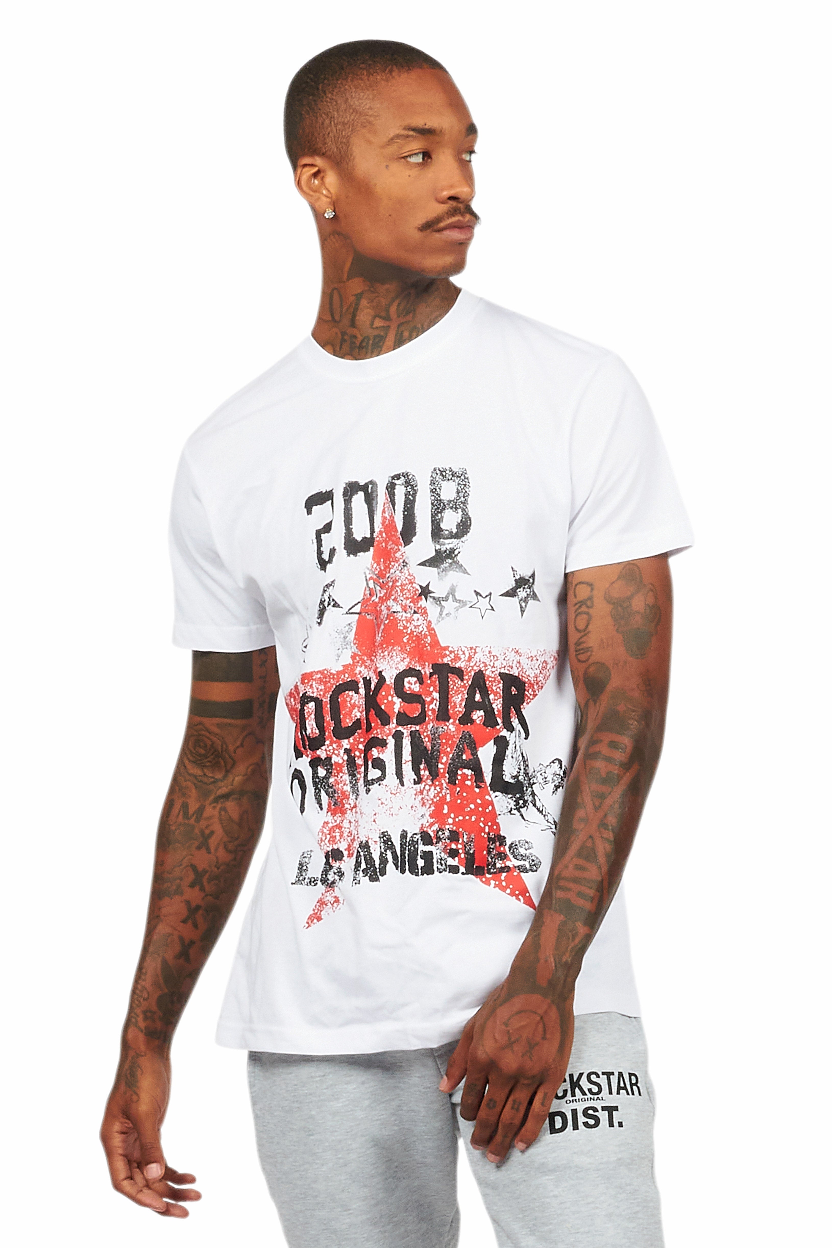 Kyrin White Graphic T-Shirt