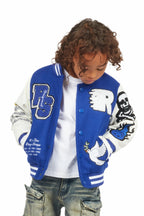 Boys Leaner Royal Blue Bomber Jacket