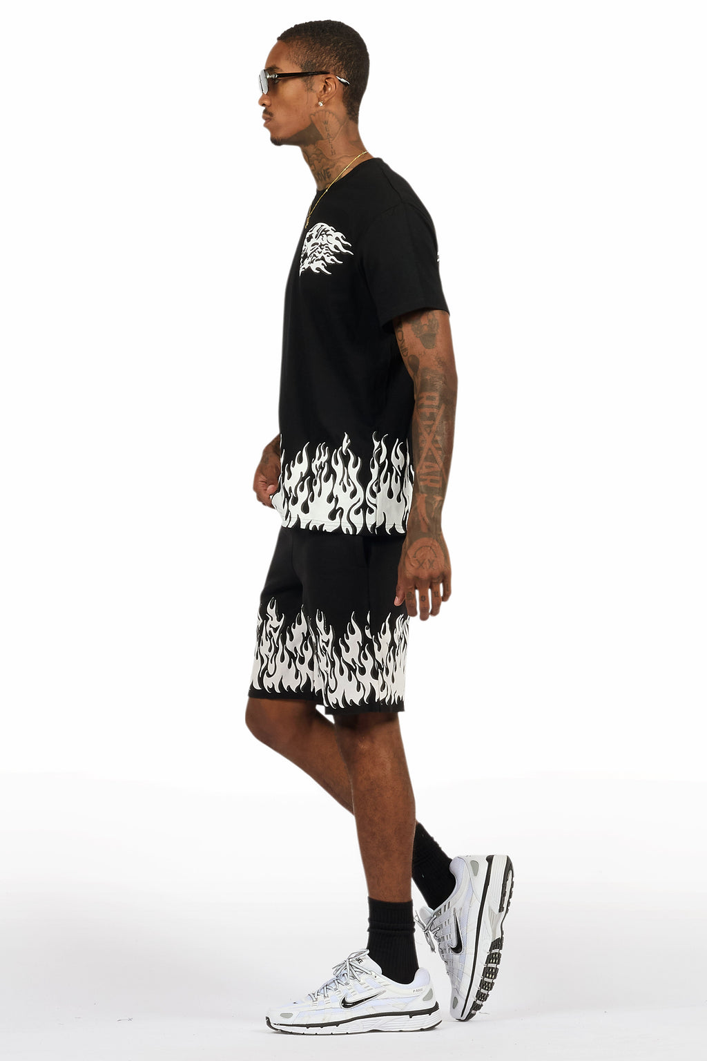 Bubble Black T-Shirt/Short Set