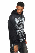 Tally Black Graphic Hoodie