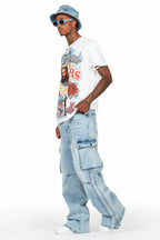 Kuiper Light Blue Baggy Fit Jean