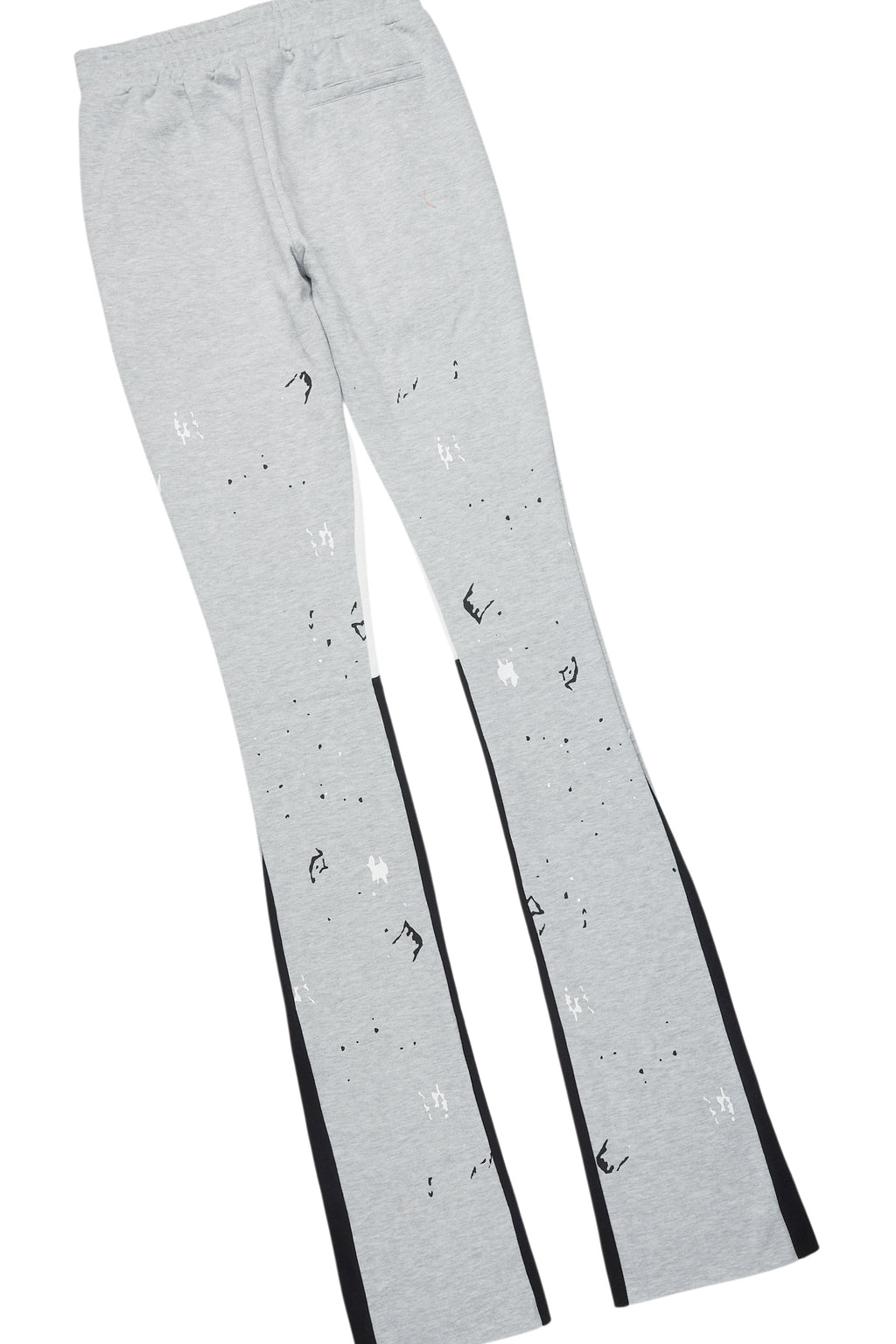 Scottie Heather Grey T-Shirt/Stacked Flare Track Pant Set