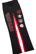 Alim Black/Red Hoodie/Baggy Track Pant Set