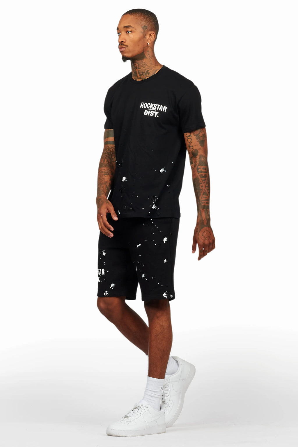 Raffer Black T-Shirt/Short Set