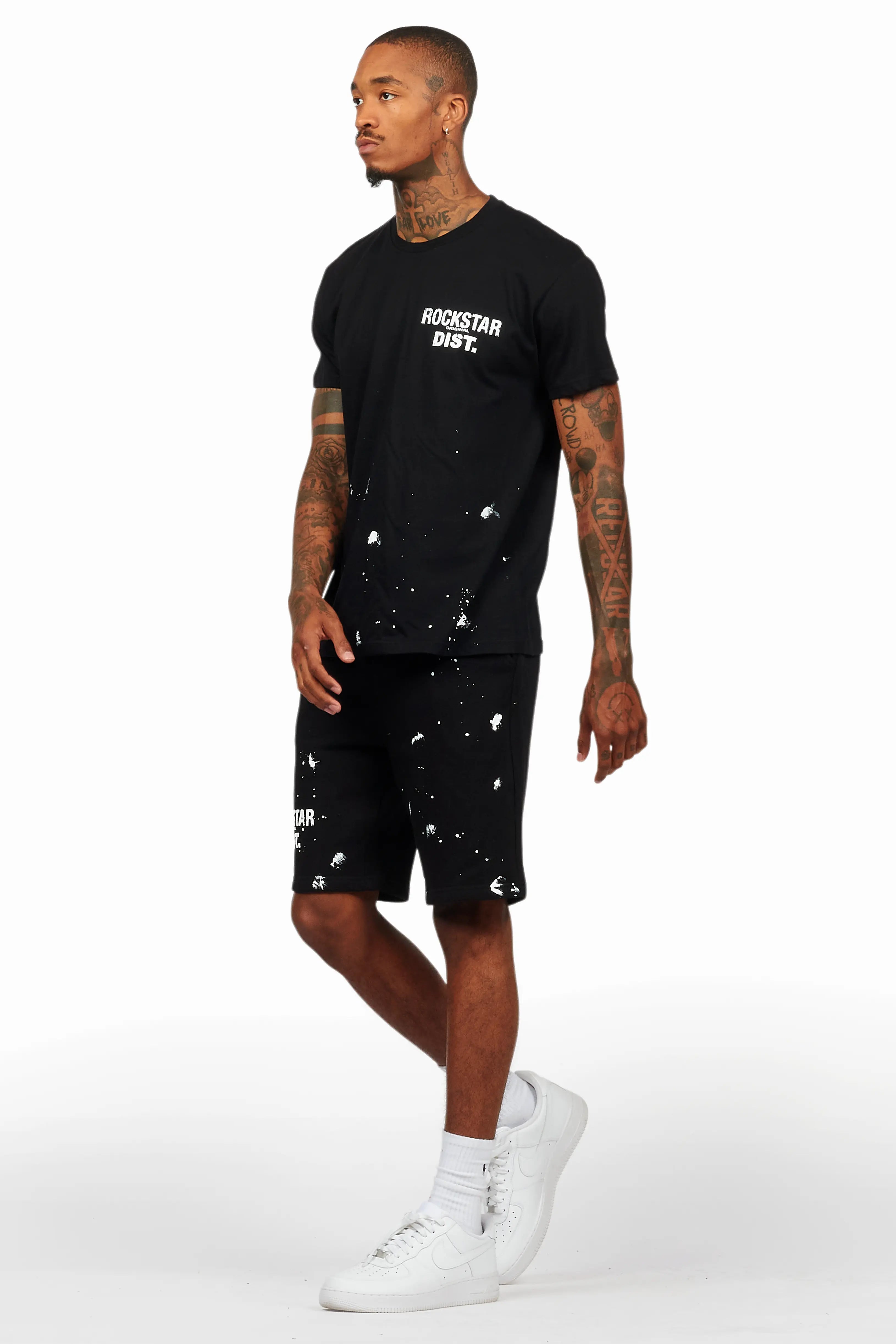 Raffer Black T-Shirt/Short Set