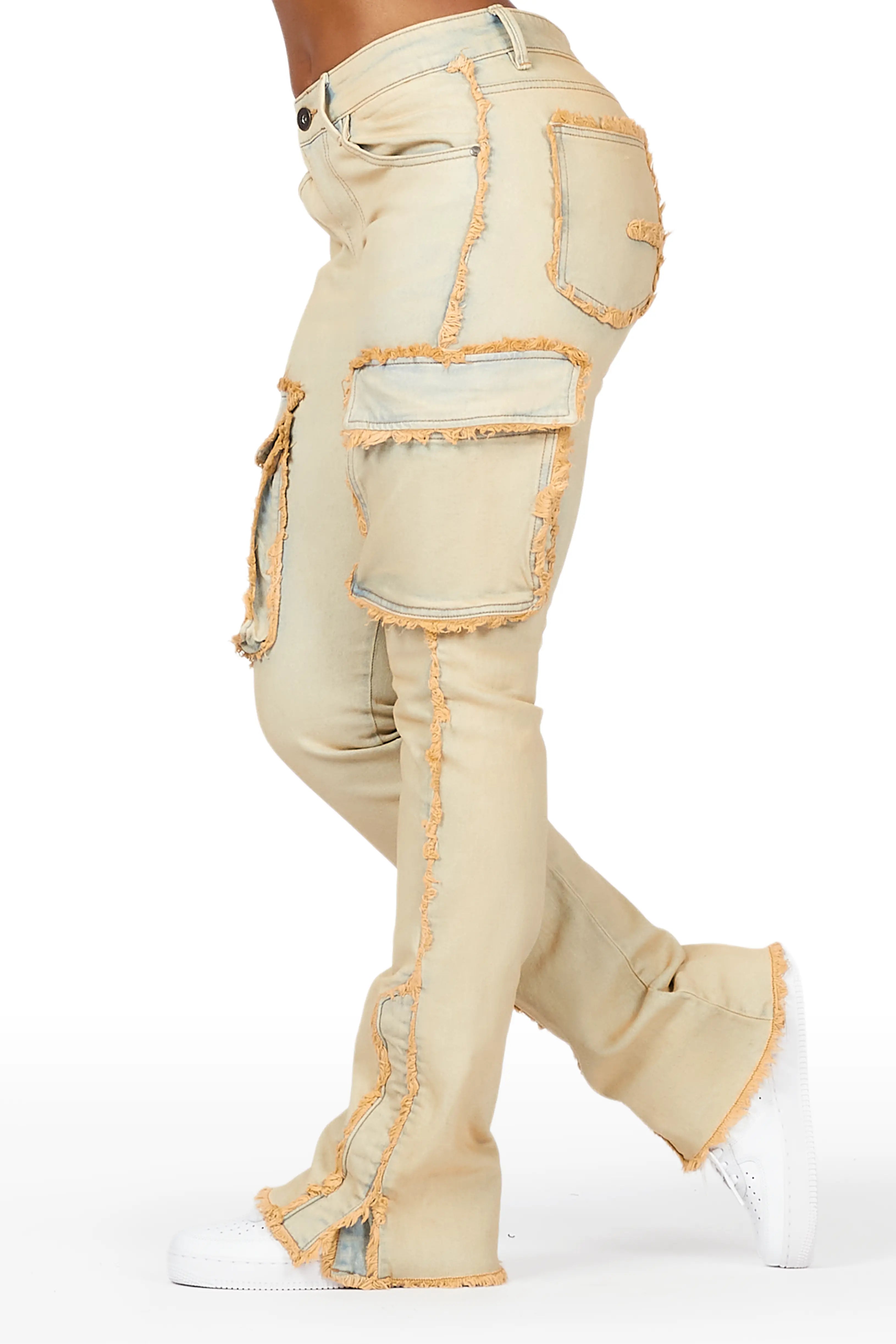 Camara Acid Wash Stacked Flare Jean