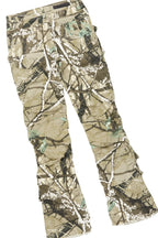 Boys Luxton Vintage Beige/Tree Camo Hoodie/Stacked Flare Jean Set