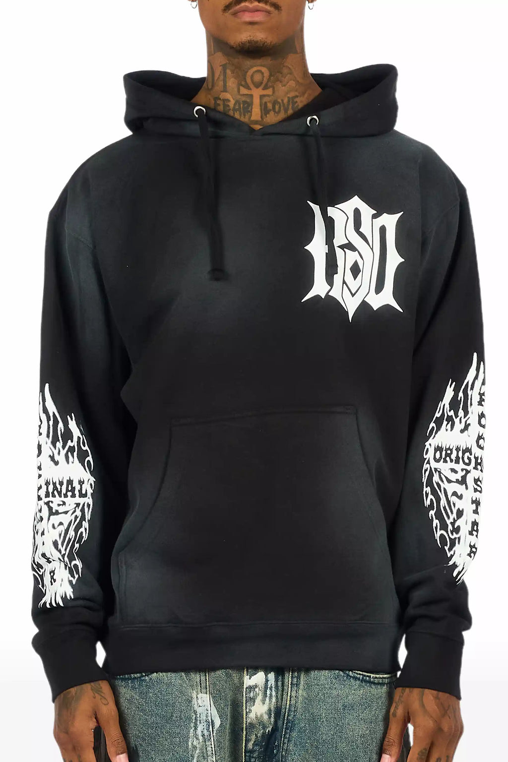 Lyrex Black/White Graphic Hoodie