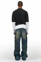 Berdi Dirty Wash Baggy Fit Jean