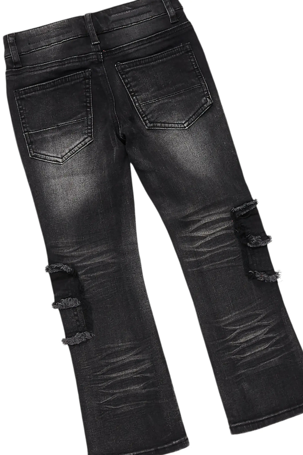 Girls Nahomy Black Hoodie/Slim Fit Jean Set