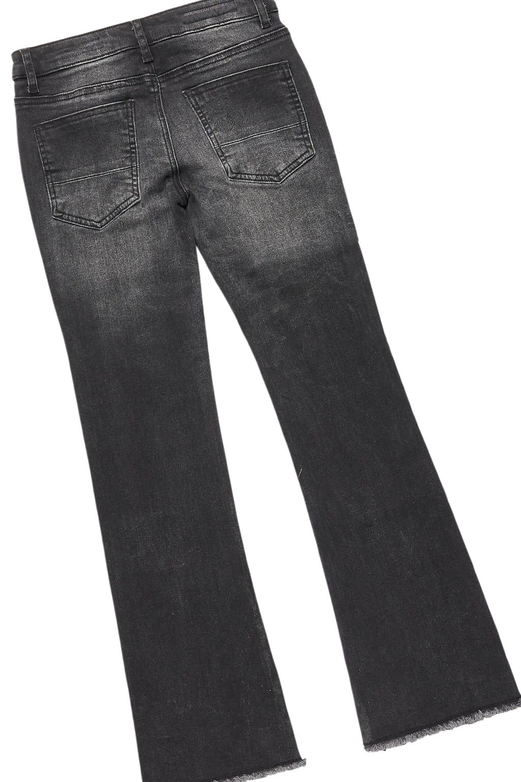 Boys Fields Grey/Black Hoodie/Stacked Flare Jean Set