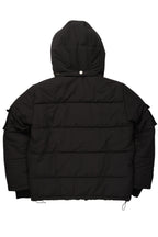 Adley Black Utility Puffer Jacket