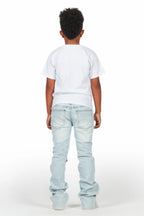 Boys Espen Blue Stacked Flare Jean