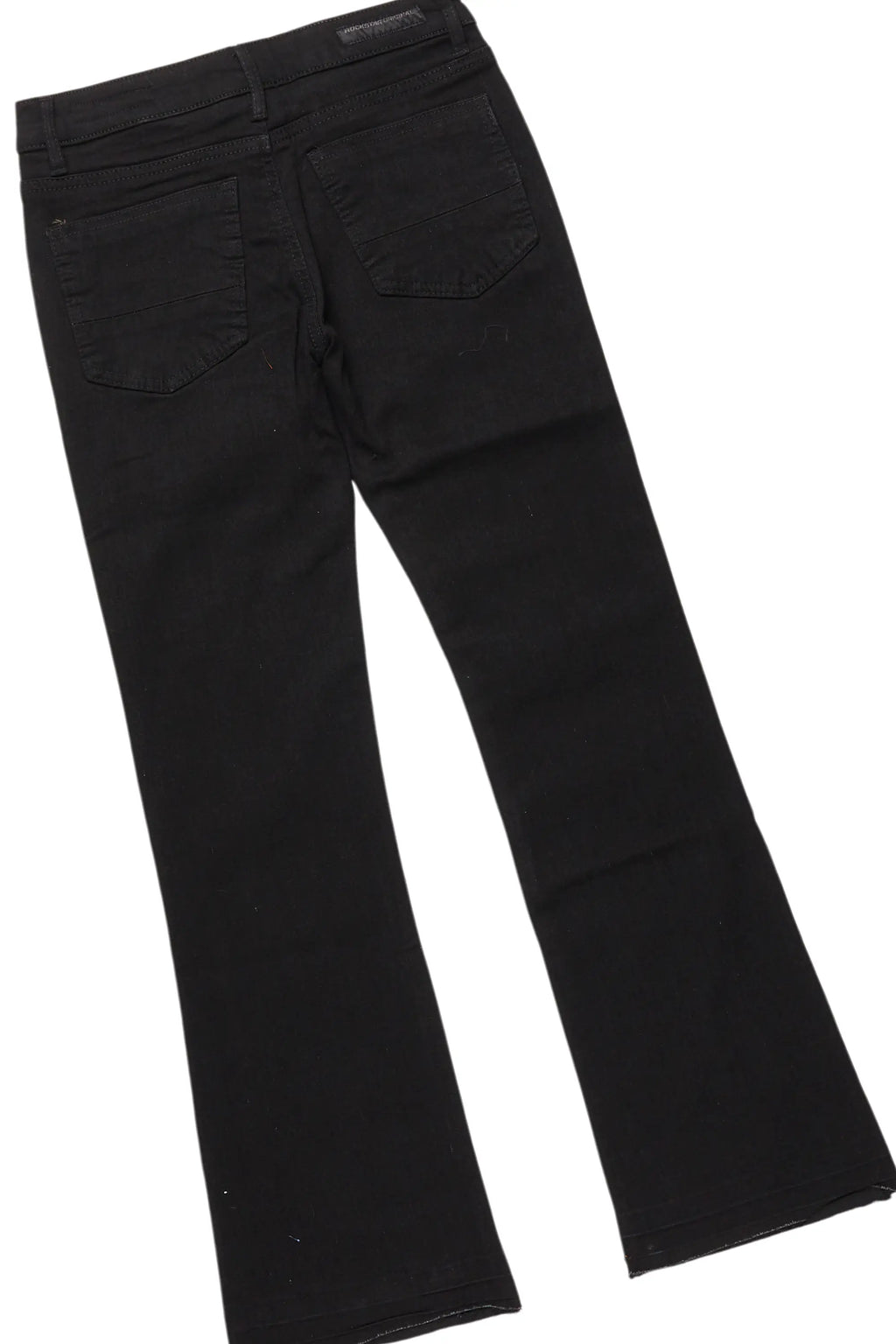 Boys Wizzurd Black Hoodie/Stacked Flare Jean Set