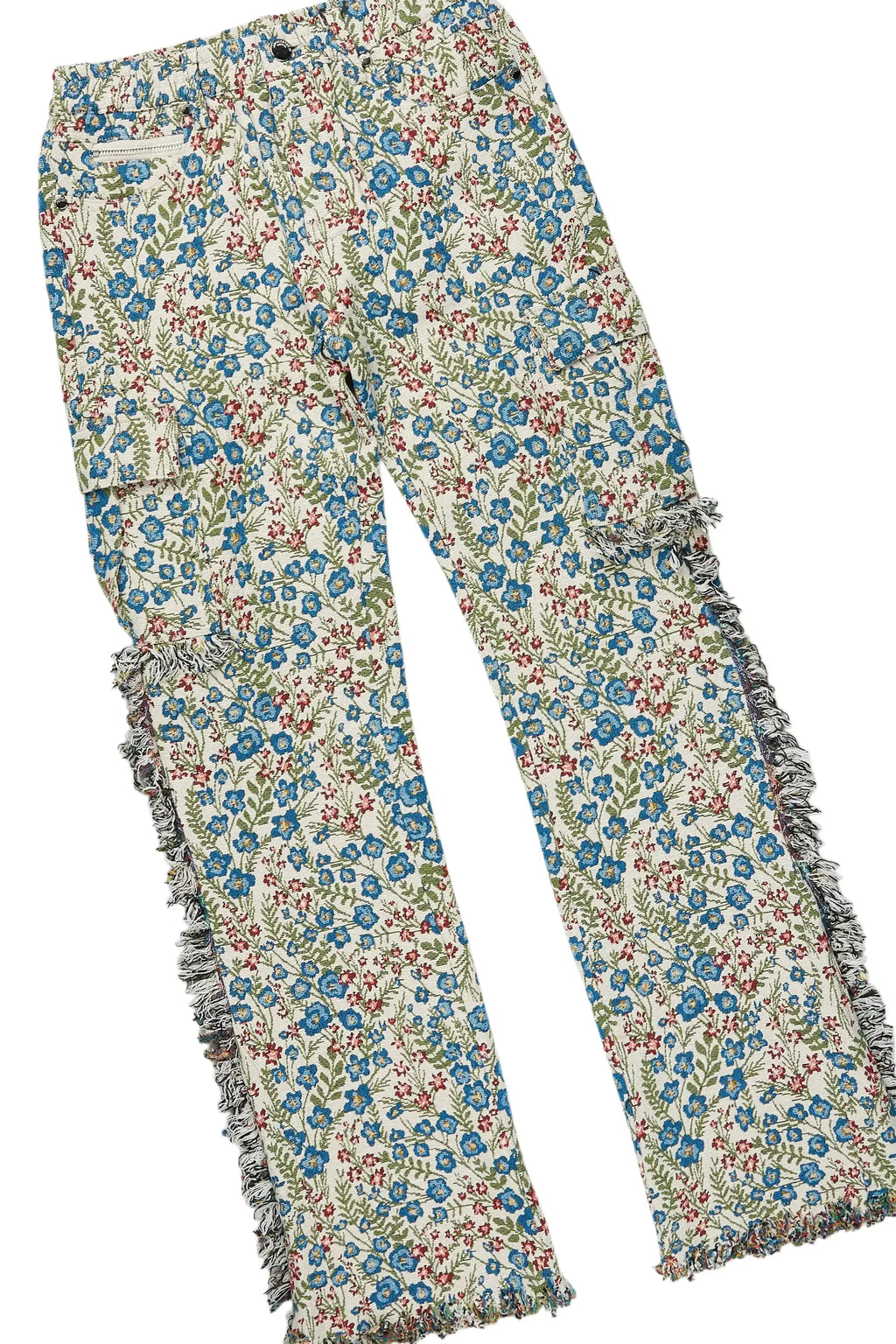 Girls Kaite Navy Hoodie/Stacked Flare Jean Set